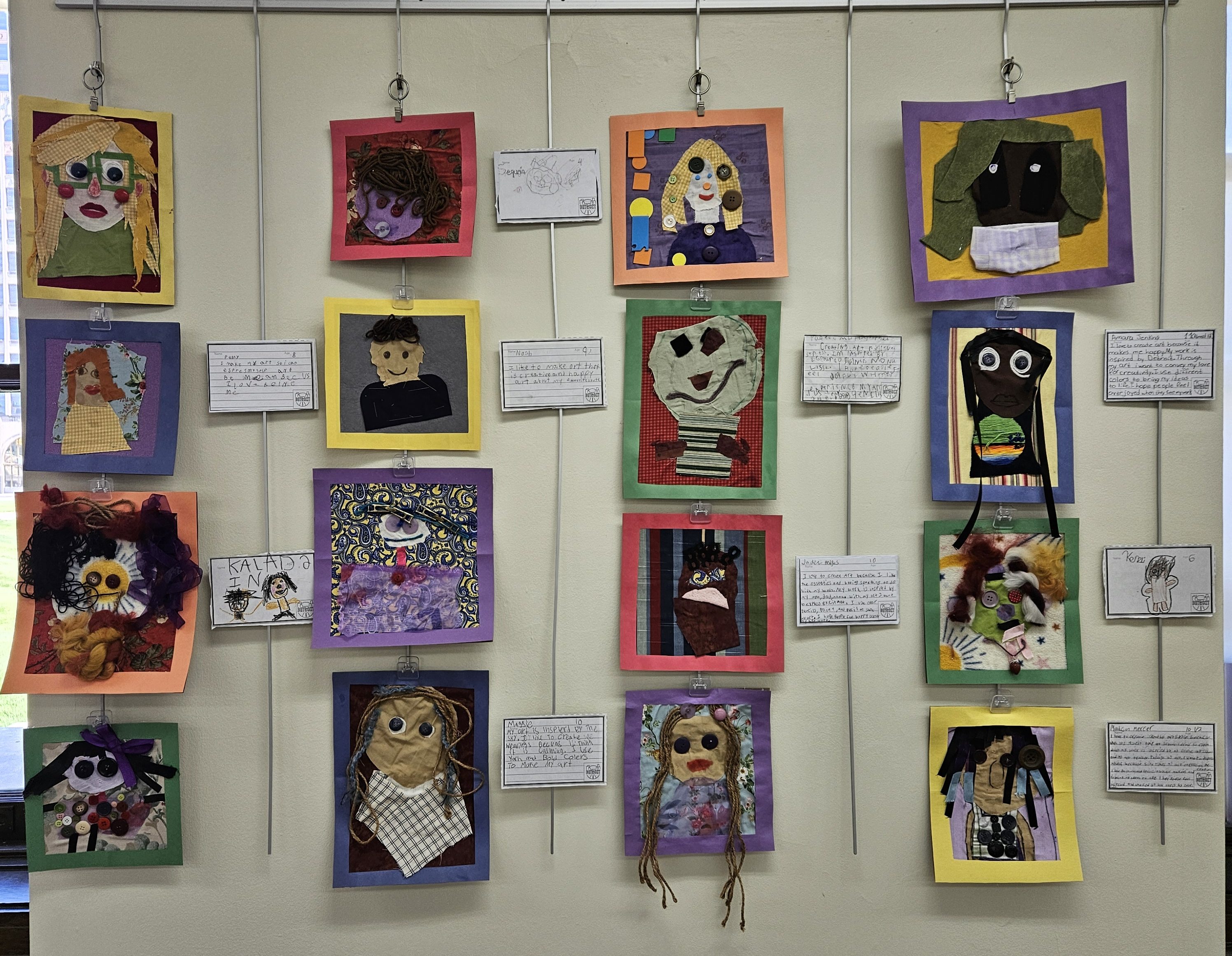 Gallery of children's fabric portraits